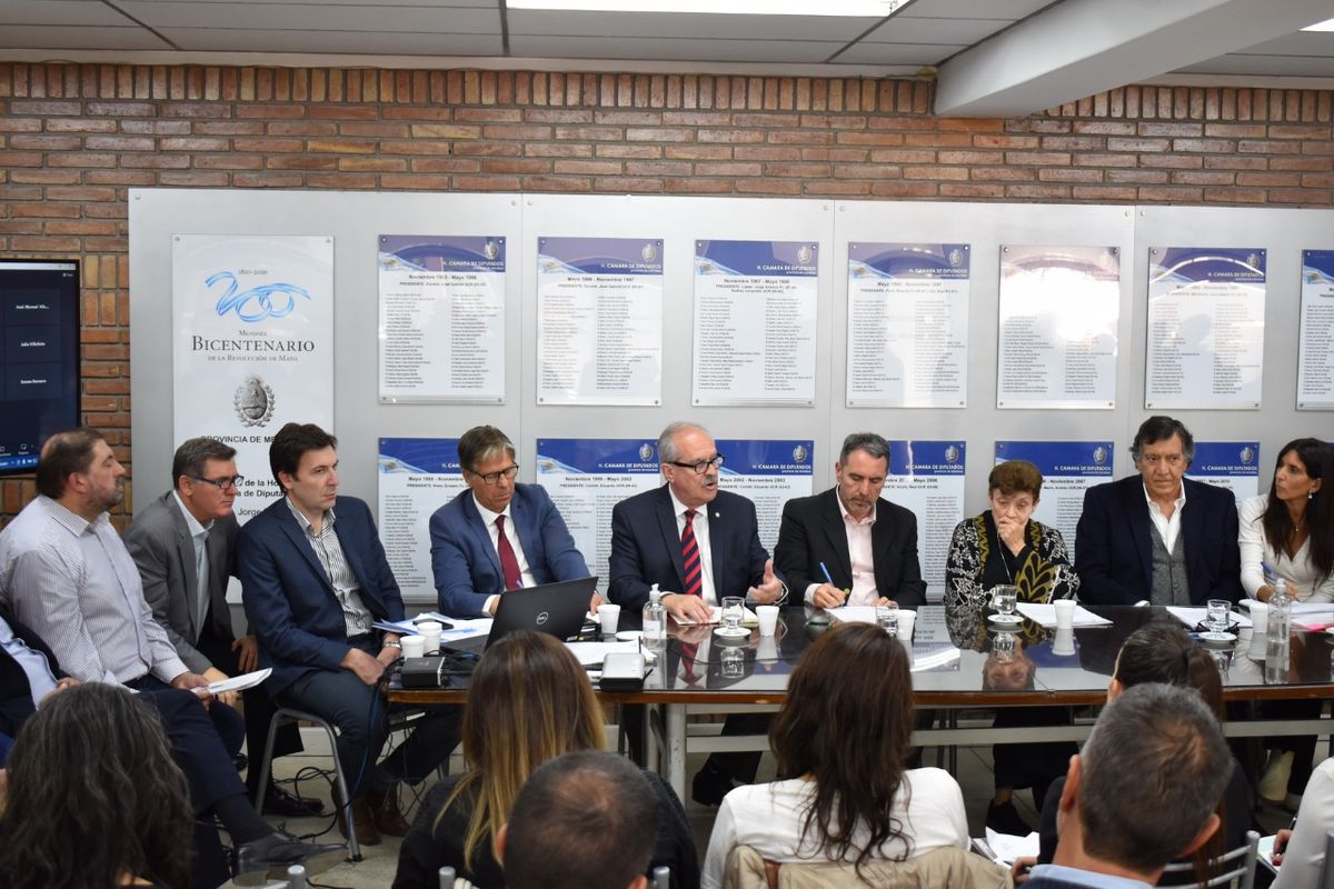 Alejandro Pérez Hualde, ex juez de la Suprema Corte de Justicia, expuso en la Legislatura junto con funcionarios, juristas, abogados y el ex gobernador Lafalla.