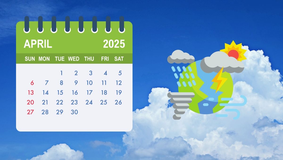Así estará el clima a lo largo del mes de abril