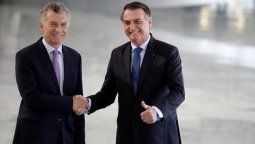 Macri recibe a Bolsonaro en la Casa Rosada