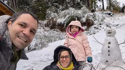Fidelina y sus padres antes de la tragedia en Bariloche