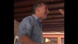 El festejo del Presidente Macri luego de que Argentina ganó la Copa Davis