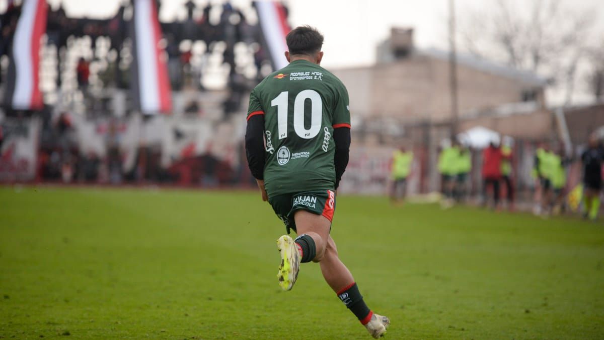 Diego Gaitán convirtió el segundo gol del Deportivo Maipú. Diego Gaitán convirtió el segundo gol del Deportivo Maipú. 