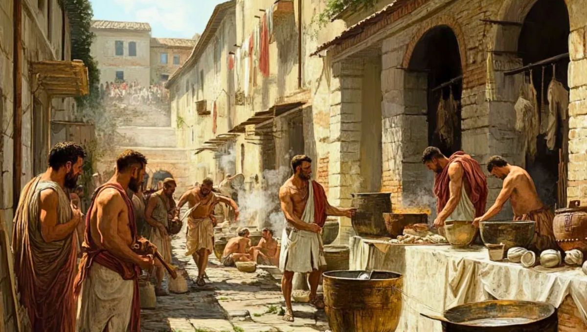 Trabajadores de clase media baja en Roma Trabajadores de clase media baja en Roma