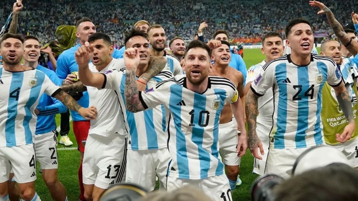 Los jugadores de la Selección argentina celebraron como nunca el haber ganado el Mundial Qatar 2022.