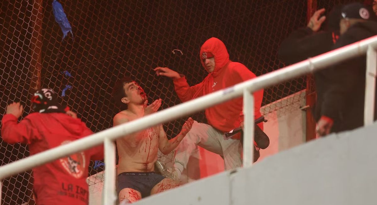 Federico Agüello capturado en una imagen que dio la vuelta al mundo.