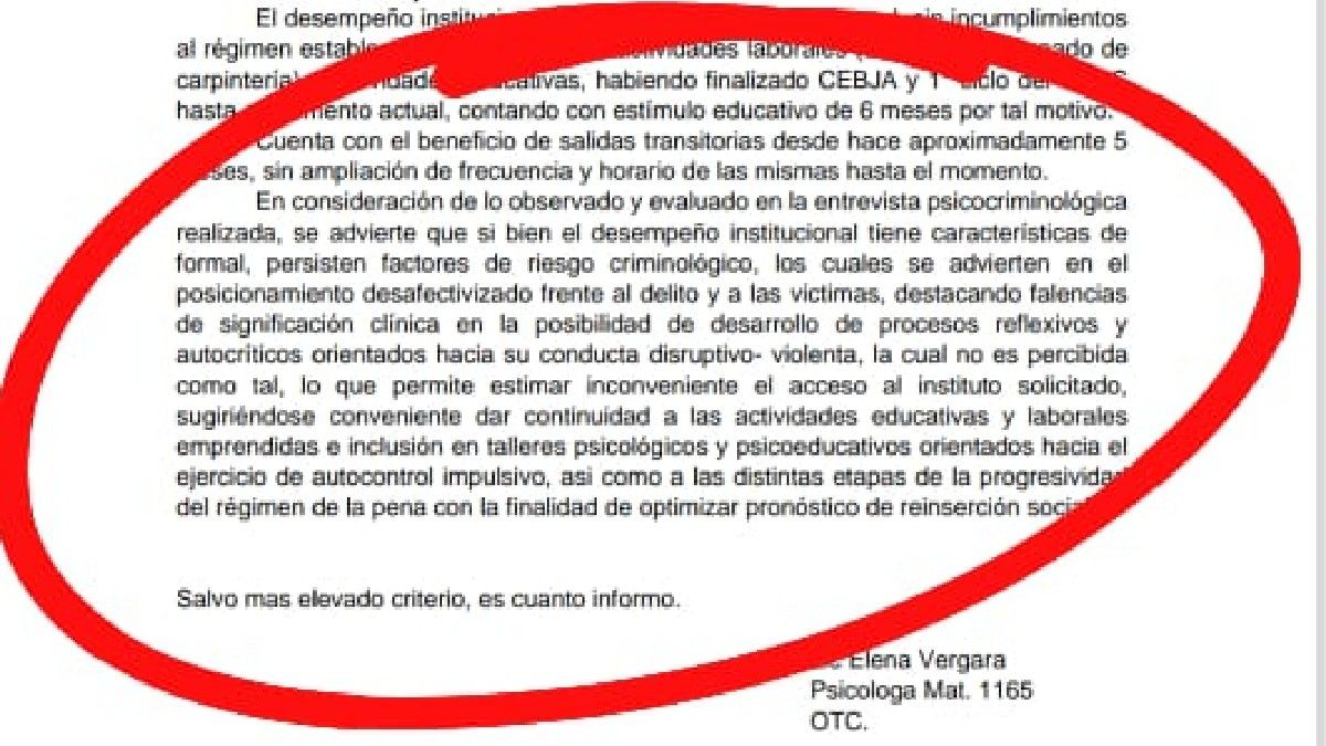 Esta es la conclusión del informe psicológico de Pereyra, el asesino del expolicía que murió enfrentándose a los tiros con la víctima. Esta es la conclusión del informe psicológico de Pereyra, el asesino del expolicía que murió enfrentándose a los tiros con la víctima.