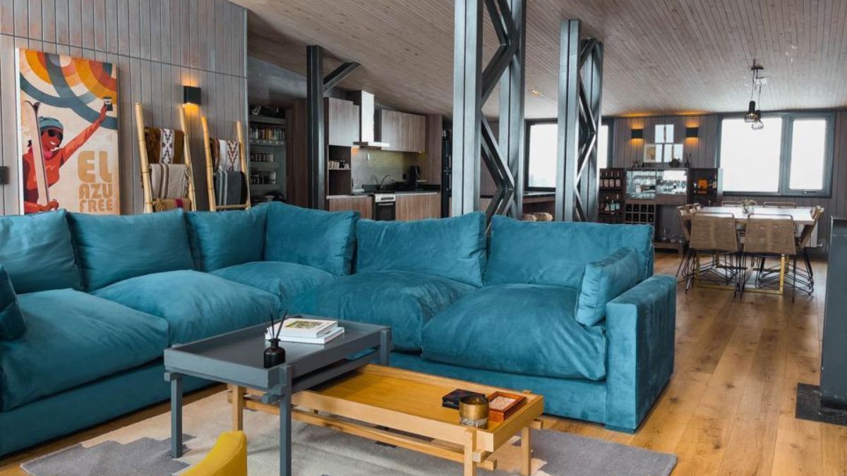 Por dentro, uno de los módulos de El Azufre en esta temporada experimental. El complejo se armó para recibir a 12 turistas por vez.