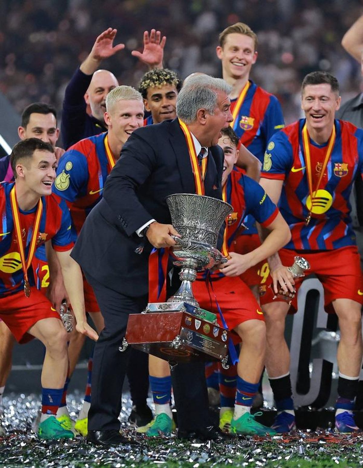 Joan Laporta apunt&oacute; contra Kylian Mbapp&eacute;.