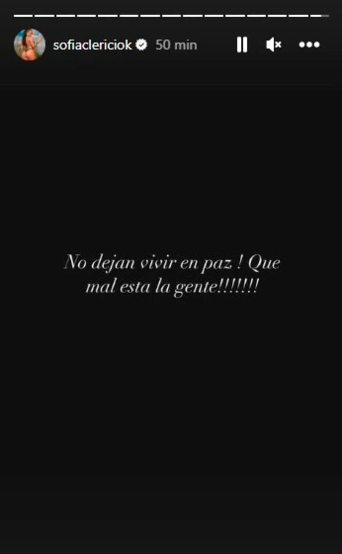 Con el escándalo en la cresta de al ola, la modelo compartió una historia en Instagram. Con el escándalo en la cresta de al ola, la modelo compartió una historia en Instagram.