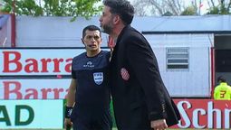 Rodolfo De Paoli insultó a Pier Barrios, el lateral e Godoy Cruz.