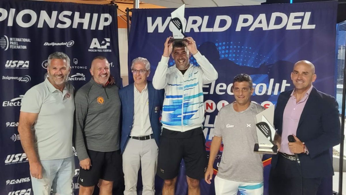 Marcelo Daud logró dos subcampeonatos en el Mundial de pádel de Las Vegas