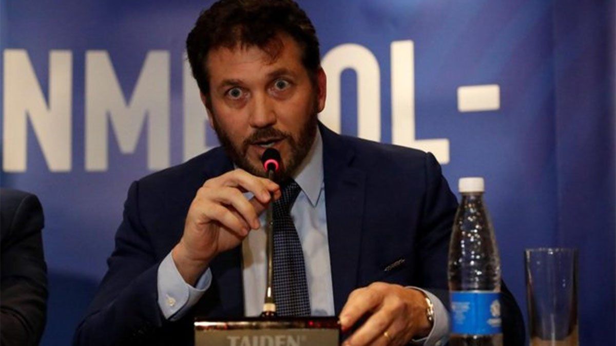 El titular de la Conmebol, Alejandro Domínguez. El organismo le dio la razón a Boca.