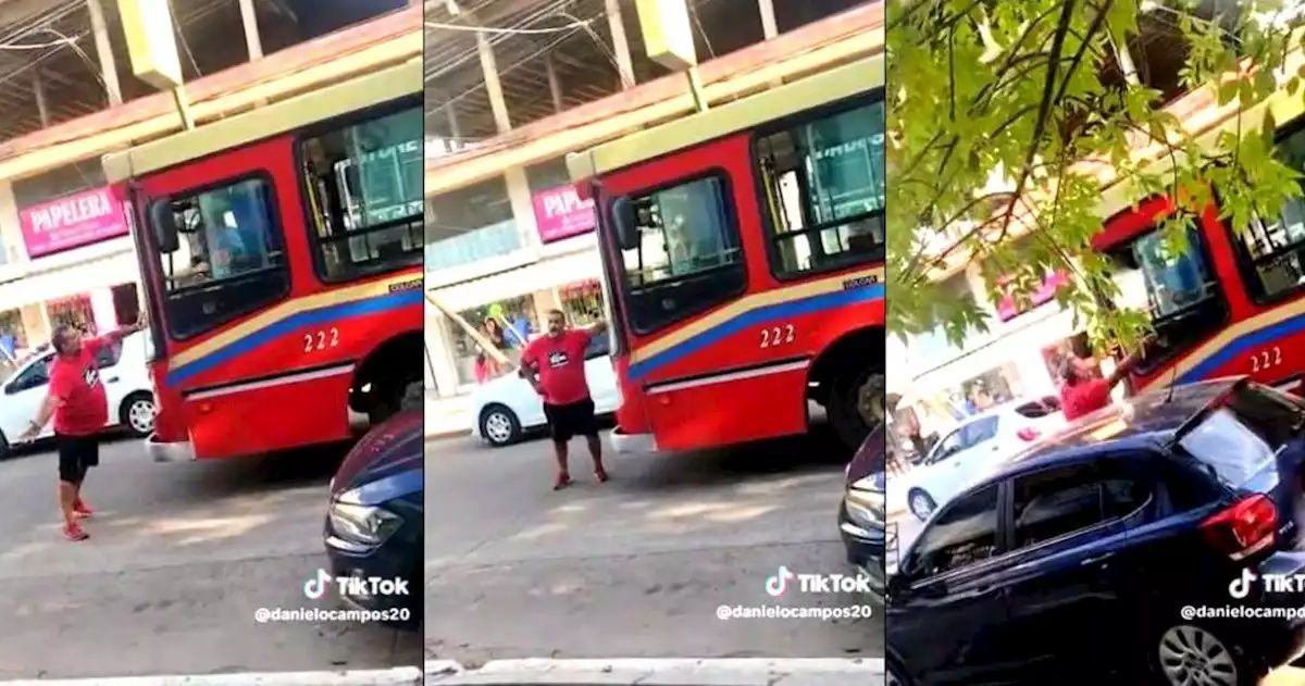 Un colectivo chocó con un auto y el conductor tiró una frase muy repudiada en redes
