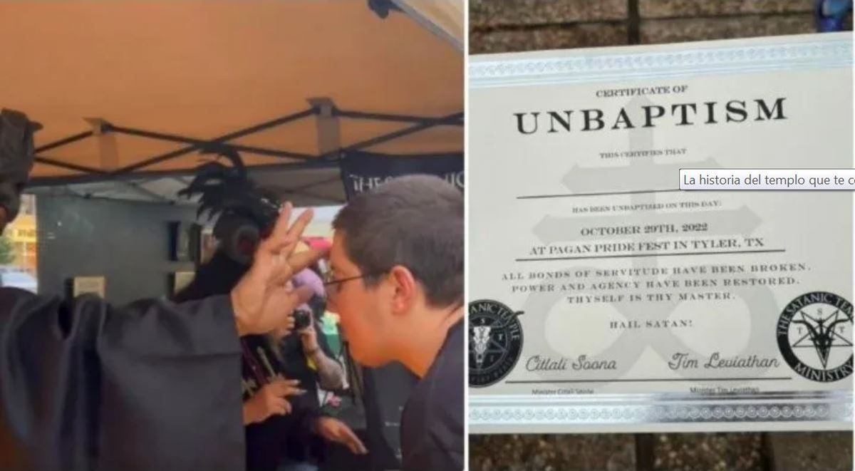 Te cobran. Un templo te cobra por desbautizarte.