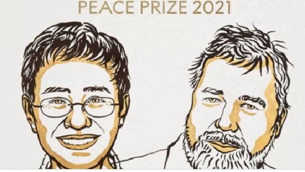 Dos periodistas se llevaron el premio Nobel de la Paz