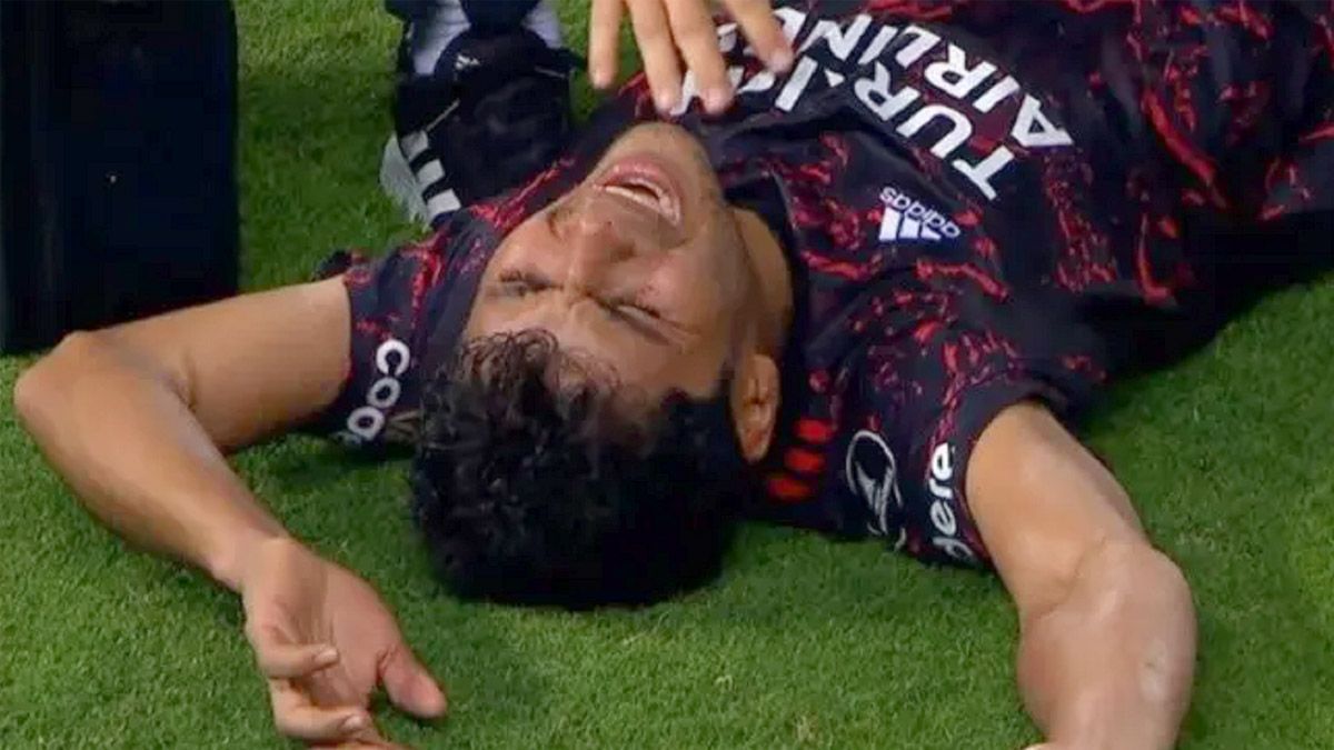 Robert Rojas sufrió una dura lesión en River hace seis meses y medio.
