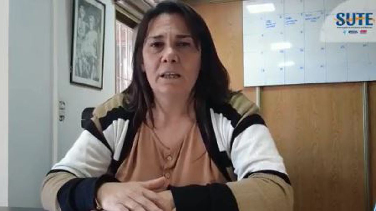 Carina Sedano, secretaria general del SUTE.