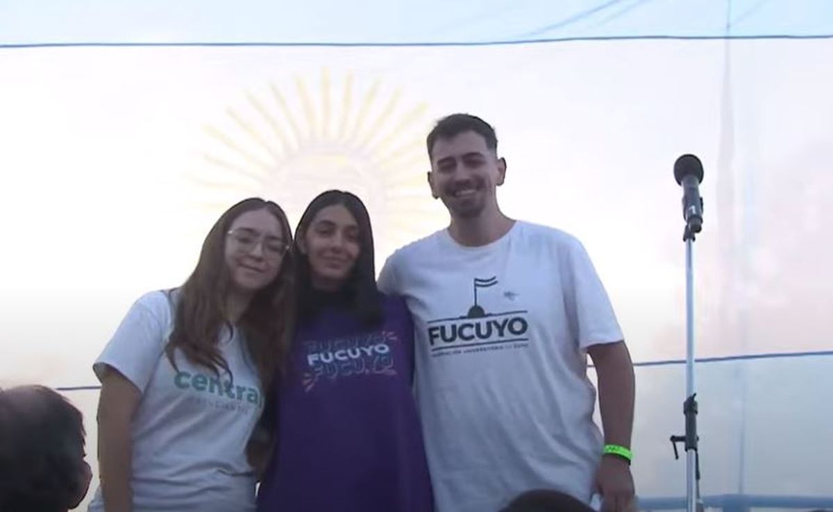 Los representantes de la Federación Universitaria de Cuyo. Los representantes de la Federación Universitaria de Cuyo.