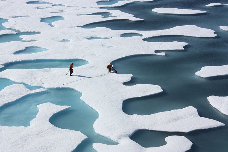 La extensión del hielo en el Ártico en mayo, la mínima de la historia