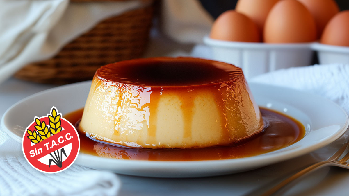 Esta sencilla receta de flan casero de maíz sin TACC es muy fácil de hacer y además es riquísimo.