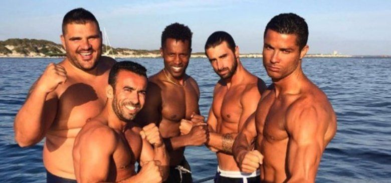 Cristiano Ronaldo se mostró muy entretenido durante sus vacaciones en Ibiza