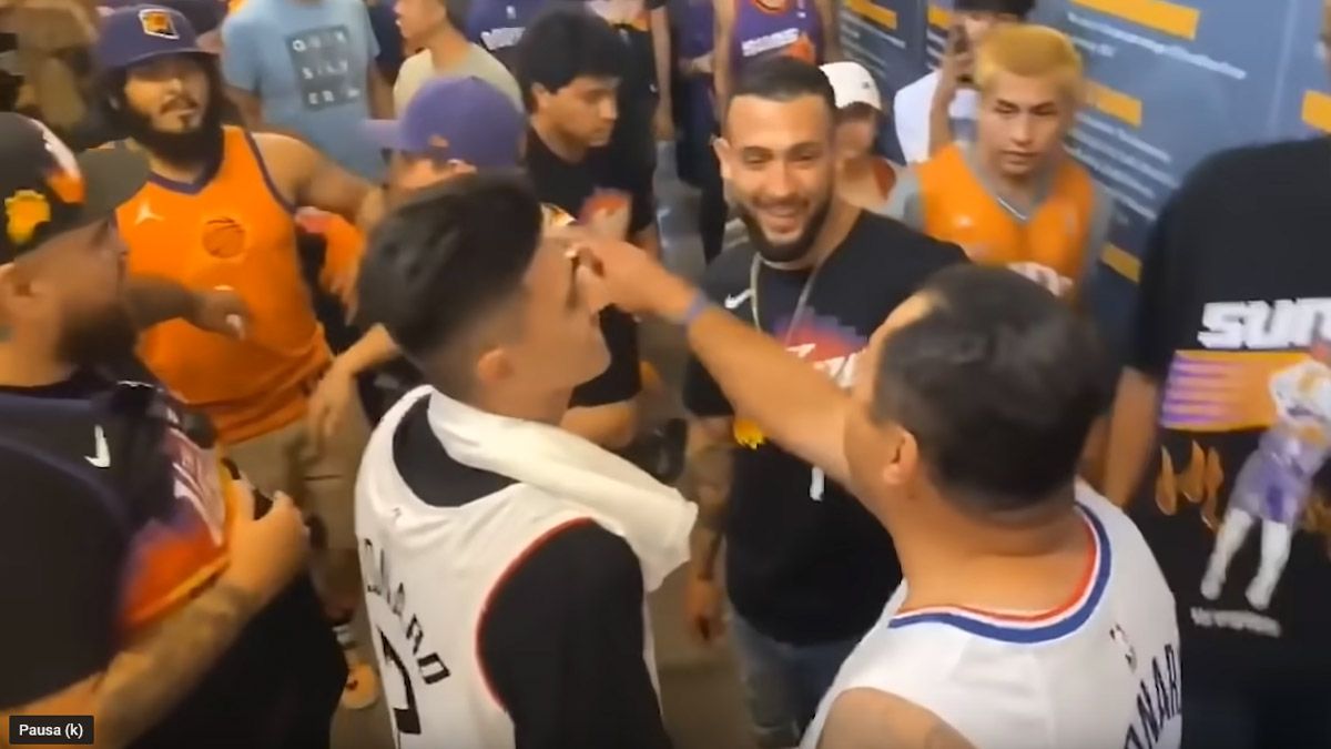 Fanáticos de los Clippers y Suns se molieron a las piñas