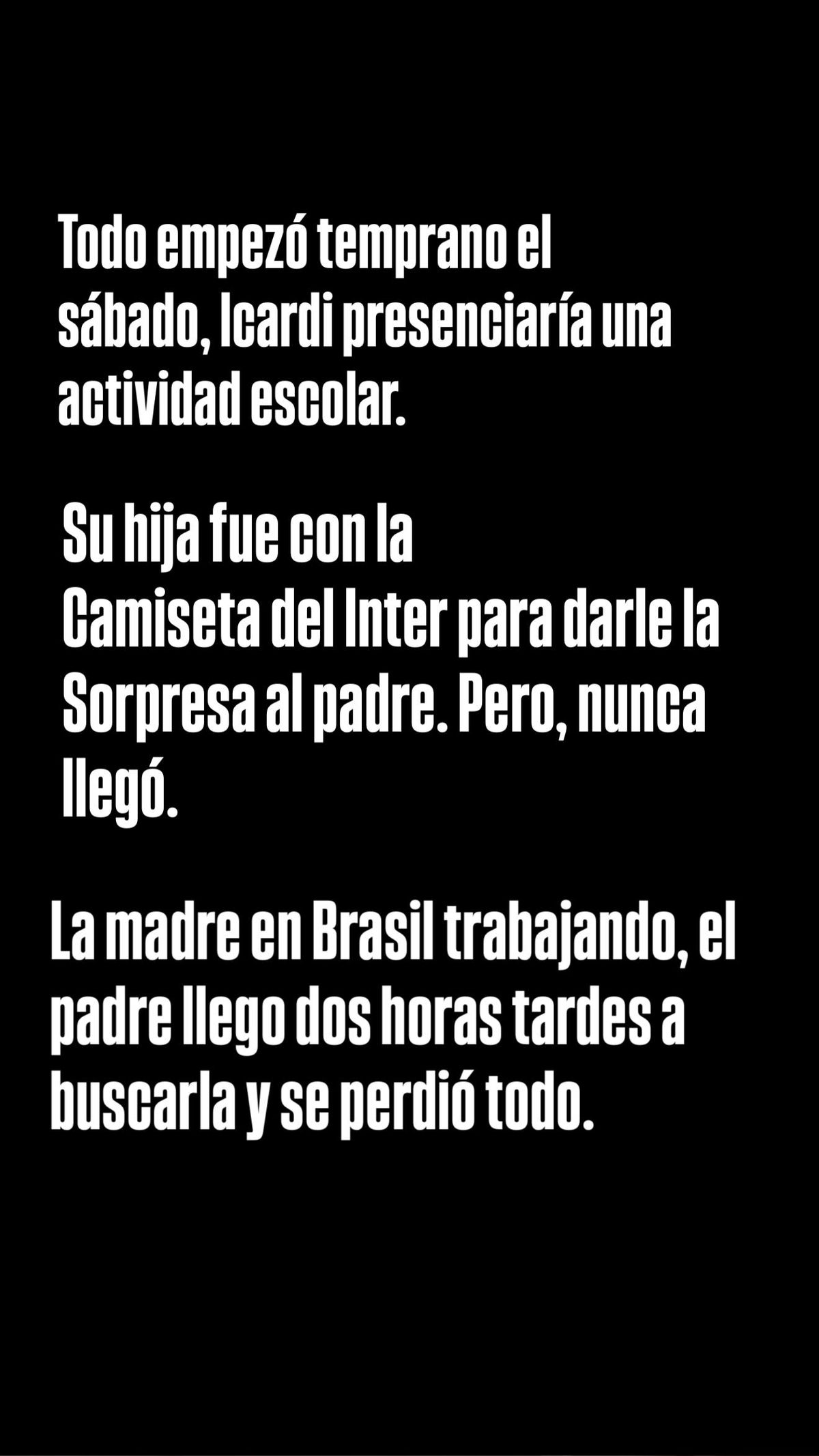 Con la China Suárez presente, aseguran que Mauro Icardi humilló a una de sus hijas. Con la China Suárez presente, aseguran que Mauro Icardi humilló a una de sus hijas.