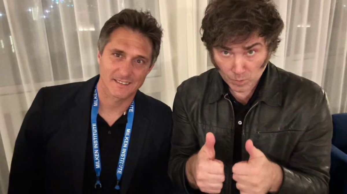 El Mellizo y Milei en Los Ángeles.