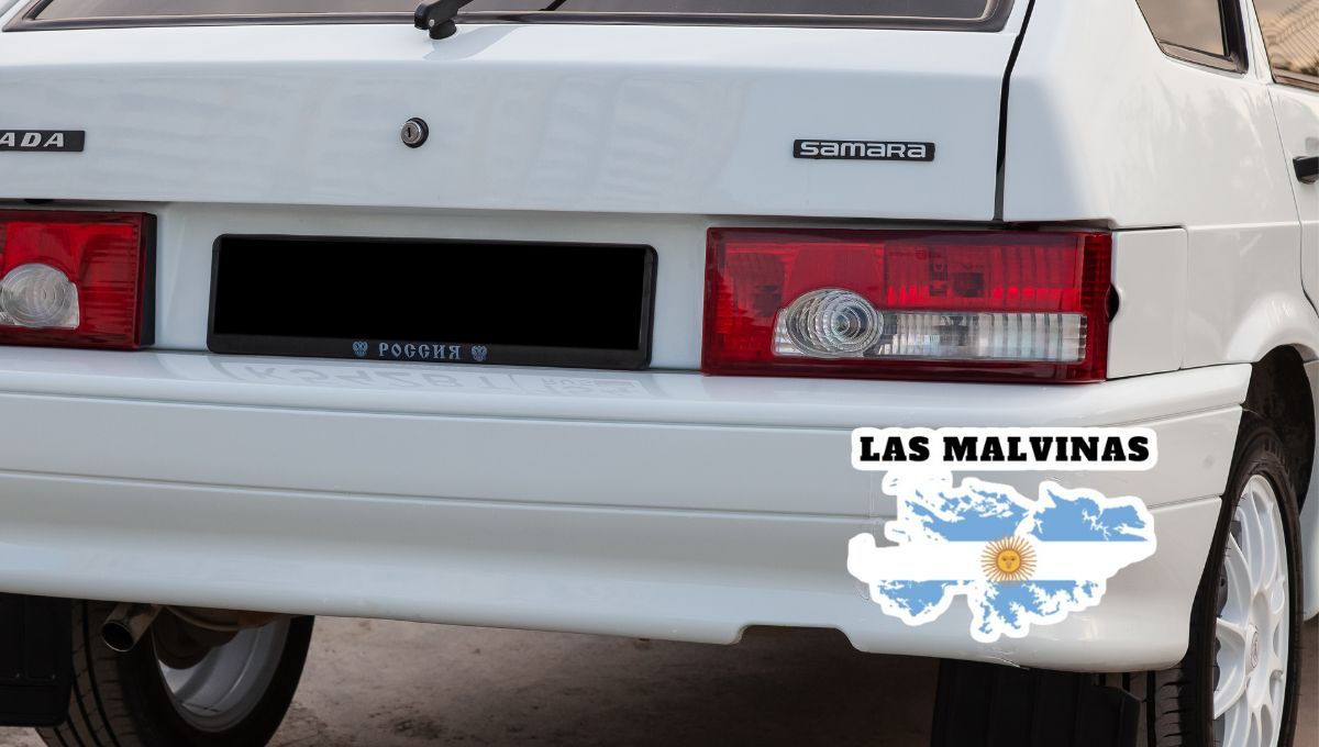 Qué significa el sticker de las Islas Malvinas en los autos de muchos argentinos
