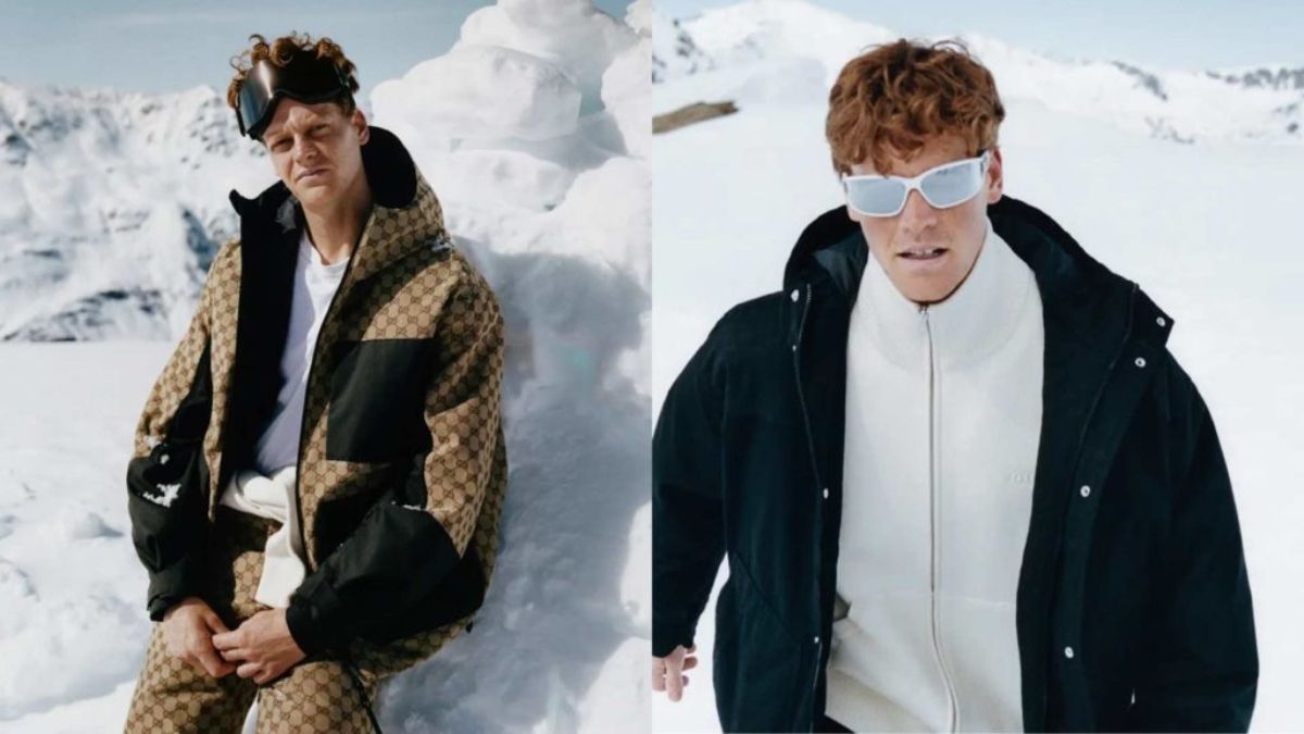 Jannik Sinner en la nieve.