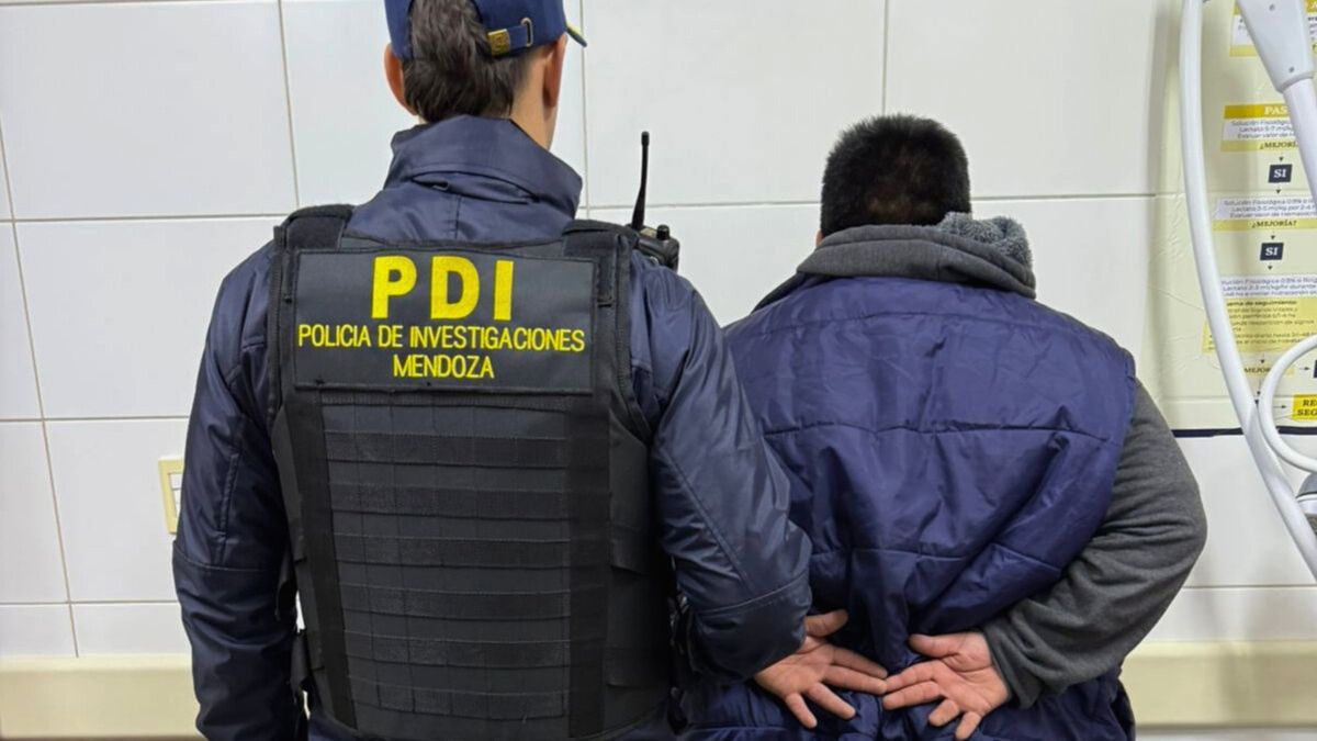 El hombre detenido por la Policía en Las Heras.