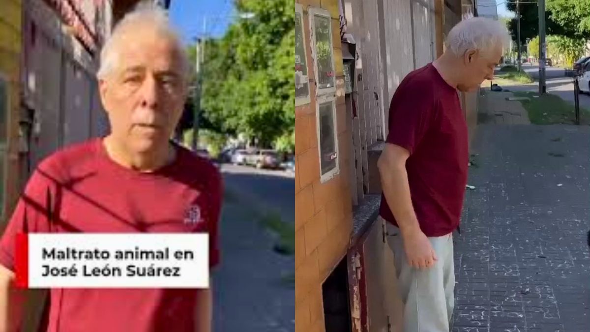 El hombre quedó escrachado tras atacar al gato.