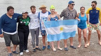 Ailén Lascano Micaz nadó más de 114 kilómetros en el río Negro