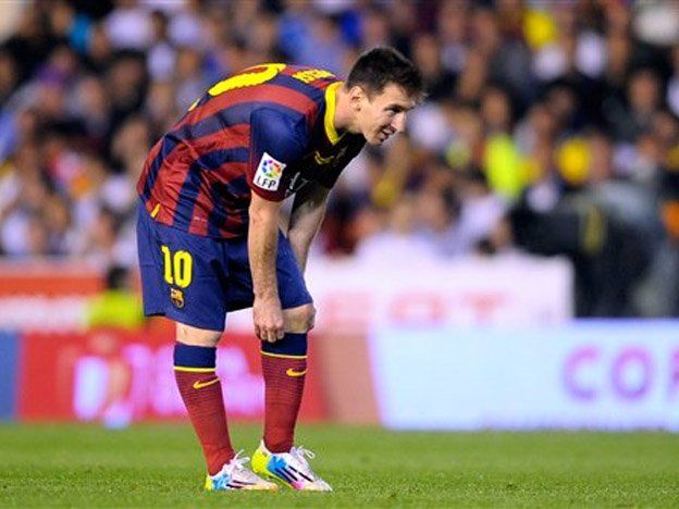 Messi, una sombra de sí mismo