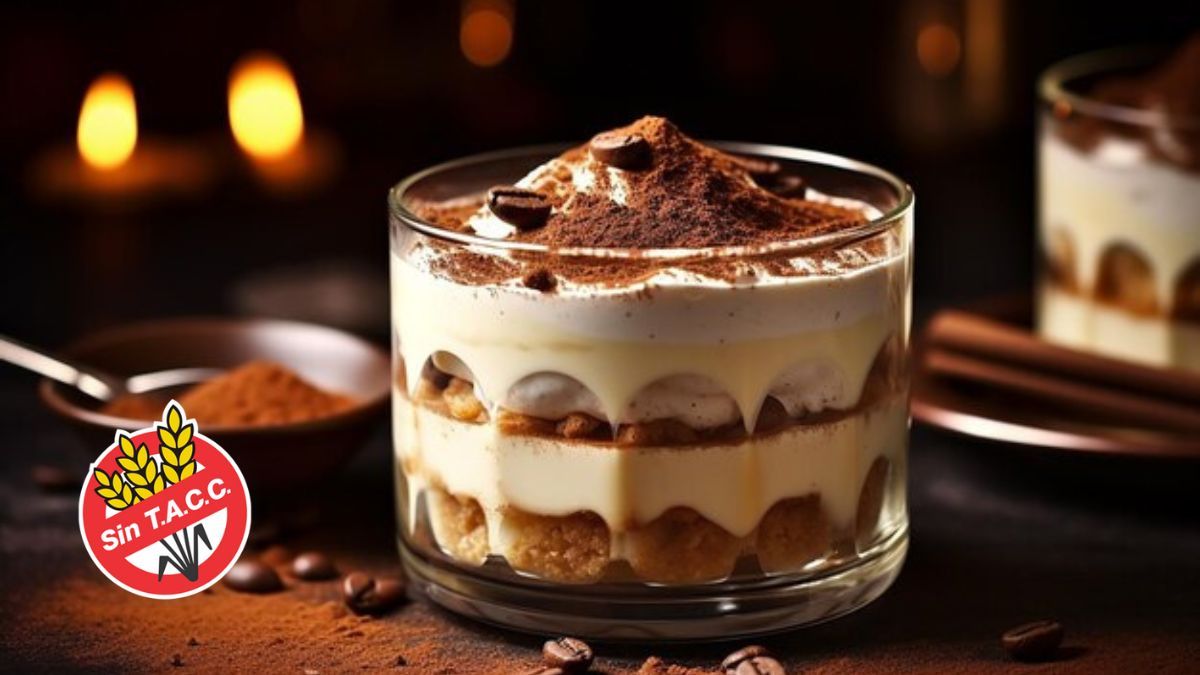 El exquisito tiramisú sin TACC muy fácil de preparar.