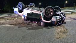 El accidente ocurrió sobre el Acceso Sur. El accidente ocurrió sobre el Acceso Sur.