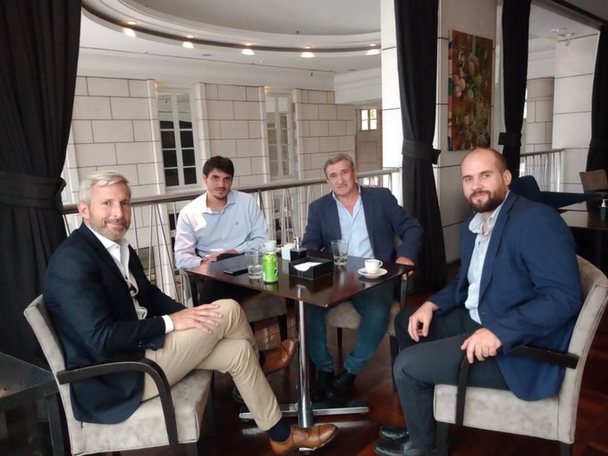 Rogelio Frigerio, referente nacional del Movimiento Intergración y Desarrollo, pasó por el desayuno de la Coviar en el fin de semana de Vendimia.