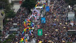 Desfile del orgullo gay en Brasil