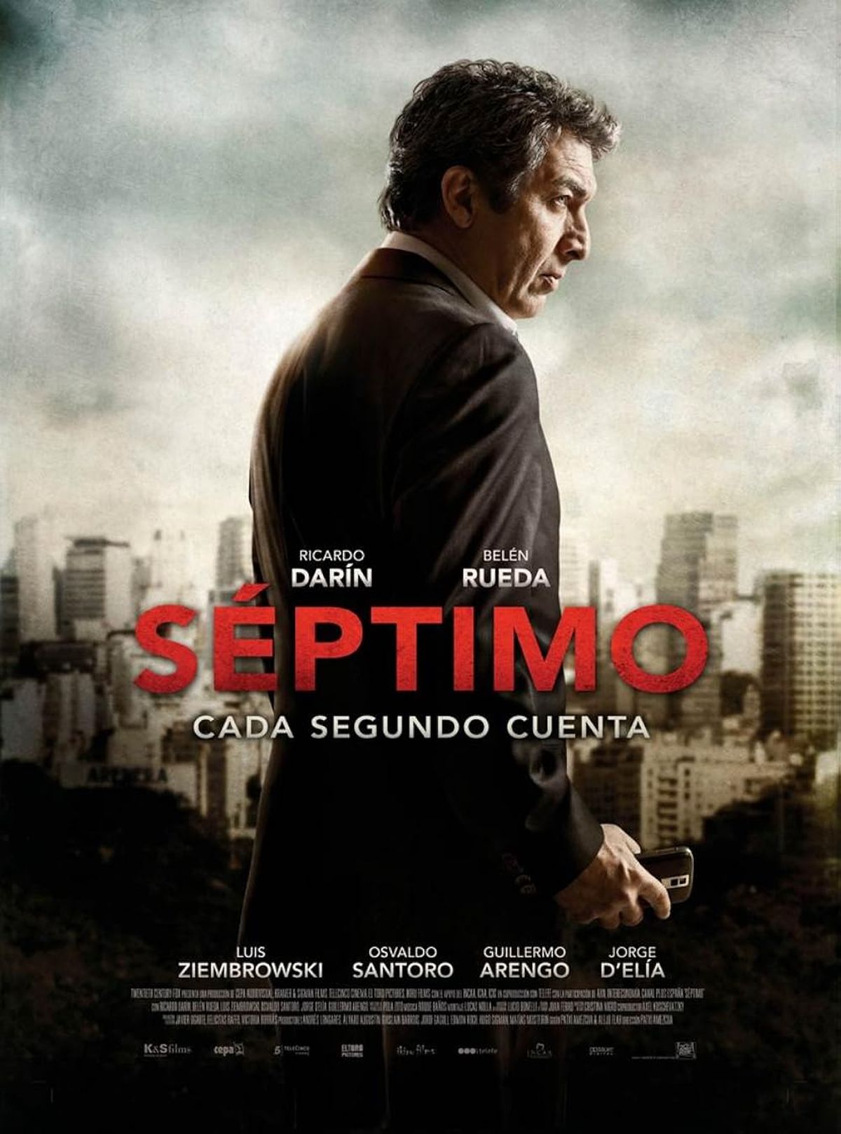 Producción española. Ricardo Darín sobresale en la película Séptimo. Producción española. Ricardo Darín sobresale en la película Séptimo. 