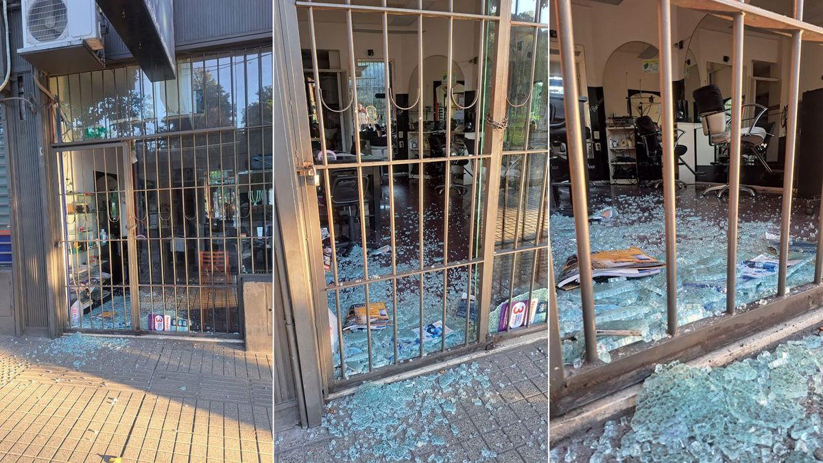 Los delincuentes ocasionaron daños en la puerta de vidrio de una peluquería de calle Pedro Molina casi Mitre, de Capital. Los delincuentes ocasionaron daños en la puerta de vidrio de una peluquería de calle Pedro Molina casi Mitre, de Capital.
