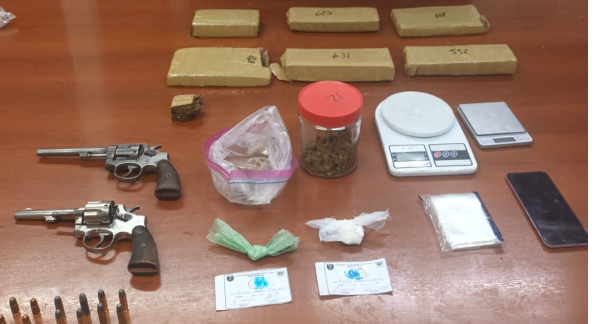 La Policía secuestró un importante cantidad de droga, dinero y armas en distintos puntos de la provincia. La Policía secuestró un importante cantidad de droga, dinero y armas en distintos puntos de la provincia.