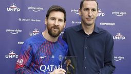 Lionel Messi recibió el premio como el jugador del mes de la Ligue 1.
