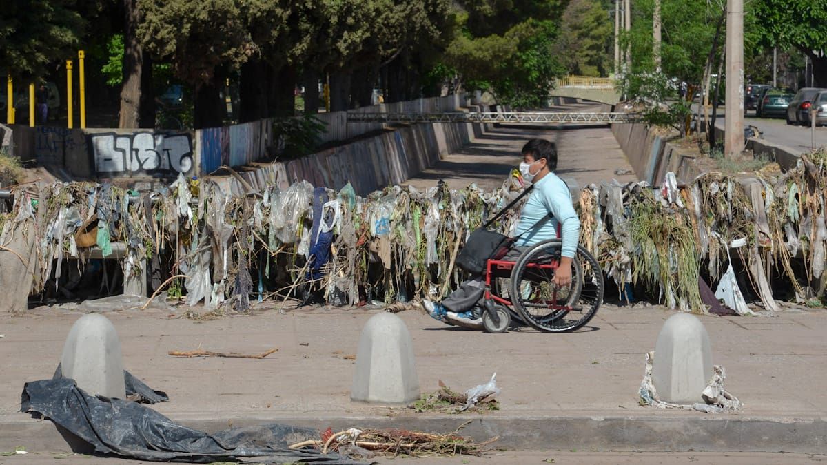 La tormenta en Mendoza dejó varias postales