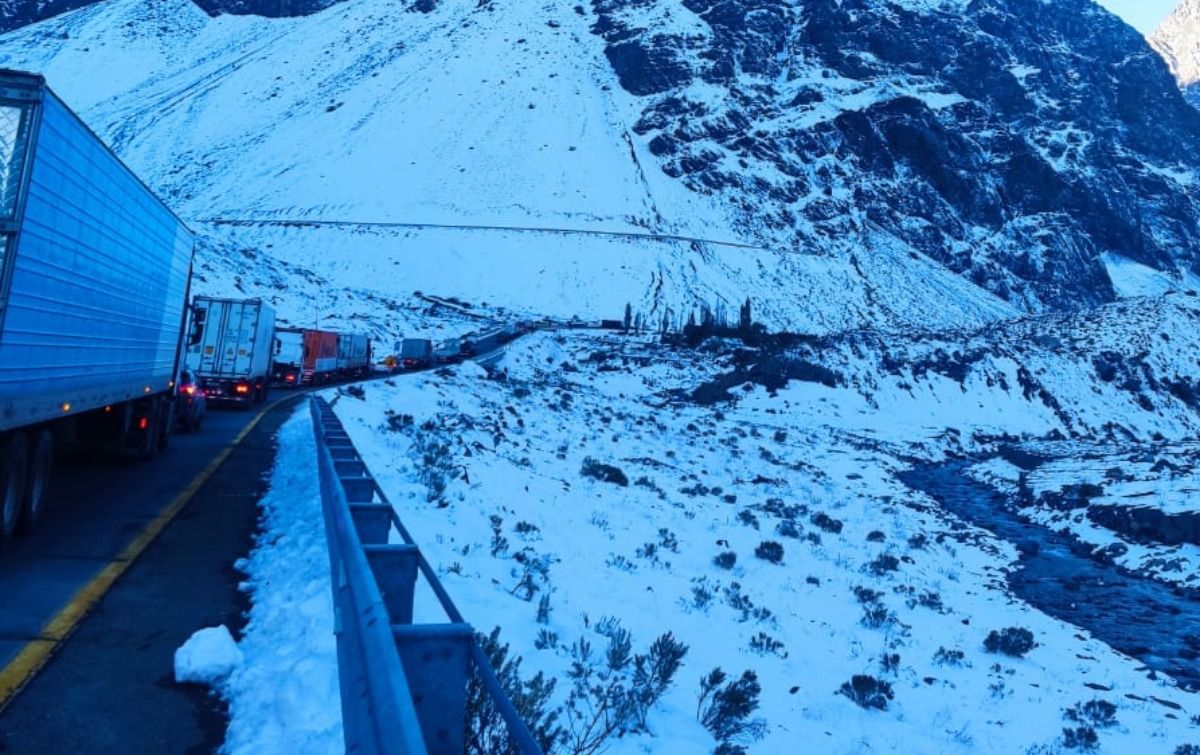 Una foto de este jueves en el camino a Chile. Crédito: Osvaldo Valle. Una foto de este jueves en el camino a Chile. Crédito: Osvaldo Valle.
