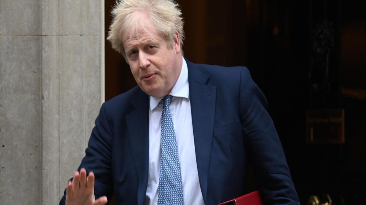 Boris Johnson anunció su renuncia en la residencia del 10 de Downing Street en Londres (Foto: Gentileza The Independent)