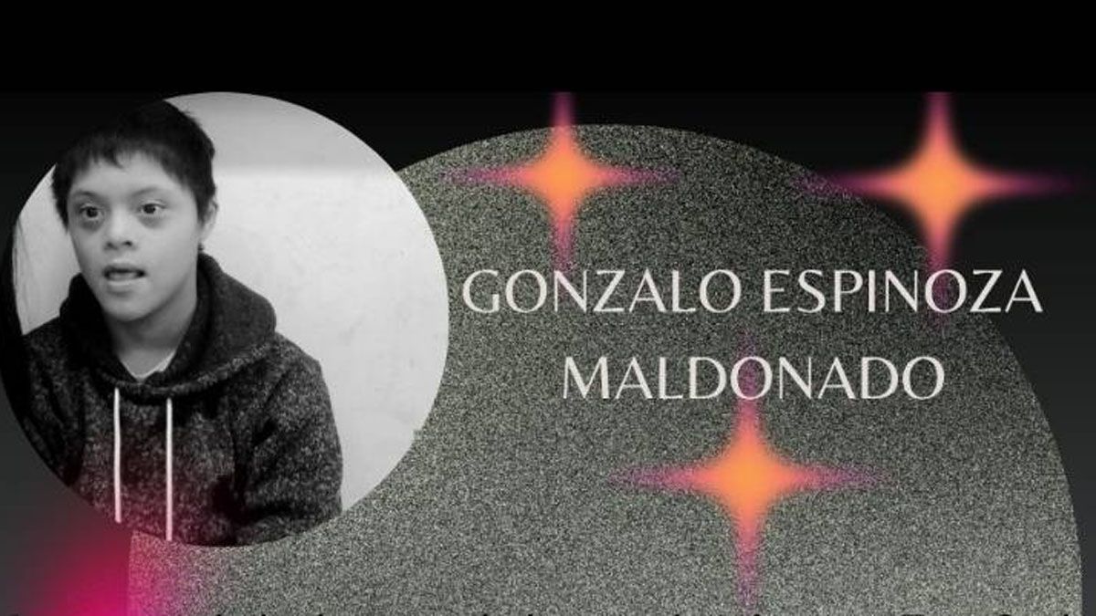 Gonzalo Espinoza, de 12 años. Destacaron que era un niño muy alegre y especialmente muy querido en toda su escuela de Las Heras.