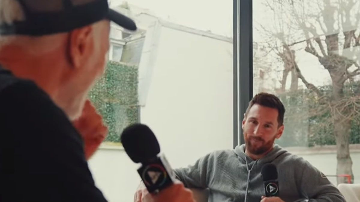 Lionel Messi, sonriente, contó intimidades de su vida familiar