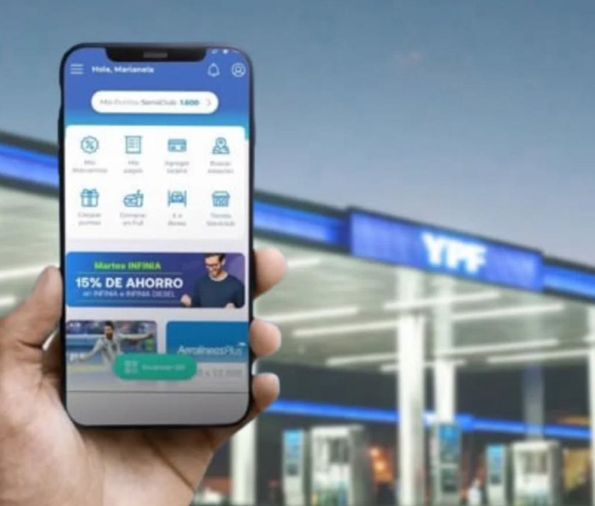 La App YPF ampl&iacute;a sus servicios como billetera virtual.