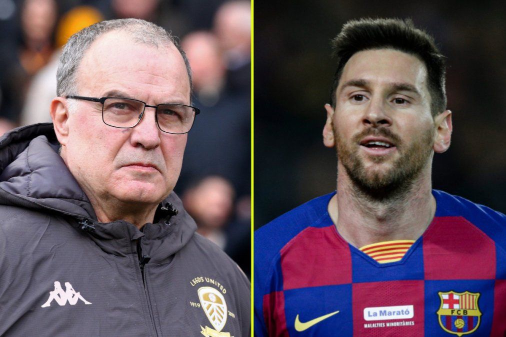 Marcelo Bielsa y Leo Messi, dos rosarinos entre los mejores del mundo.