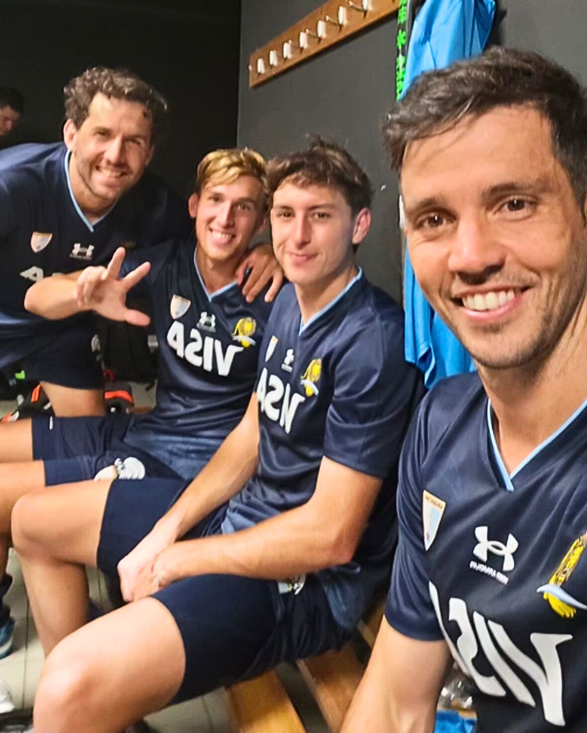 La selfie de Los Leones tras un nuevo triunfo en la Pro League. La selfie de Los Leones tras un nuevo triunfo en la Pro League.